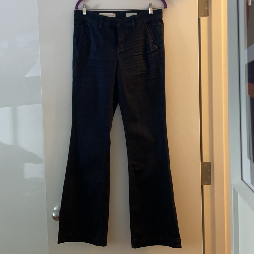 Anthropologie Pilcro Dark Wash Wide Leg Jeans